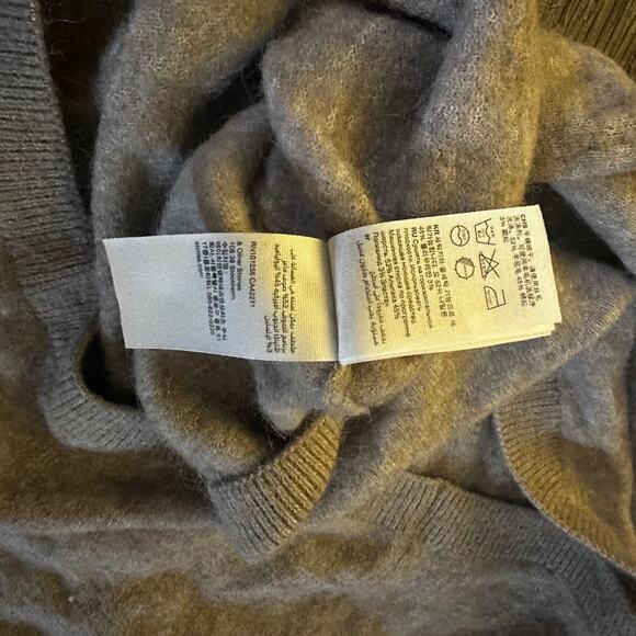 STOCKHOLM ATELIER & Other Stories Wool Alpaca Sweater sz L Beige Relaxed Soft - Picture 11 of 11